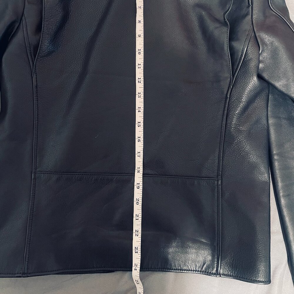 Coach 85899 BLK Cow Leather jacket XS black MSRP $1000 - Picture 8 of 9